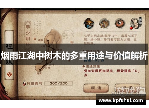 烟雨江湖中树木的多重用途与价值解析